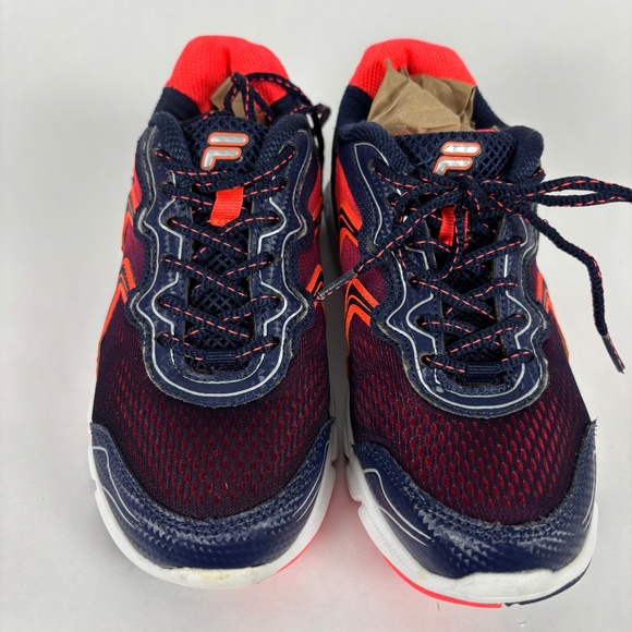 Fila Stellaray Blue/Orange Low Top Size 6.5 Running Shoes - Picture 2 of 9